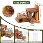 Squirrel Feeder  Wood Squirrel House  Squirrel Feeders For Outside Garden Tre   
