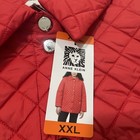 New Anne Klein Womens Jacket Red Quilted Midweight Jacket - Size Xxl