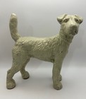 Antique Pair  Vintage Cast Iron Terrier Dogs Doorstop Bookends Farmhouse Hubley