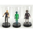 Protech Round Acrylic Action Figure Case With Black Base  2 25  X 4 75  X 2 25 