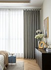 Luxury Curtains Grey Blue Jacquard Drapes 3d Gold Leaf High Precision Curtain   