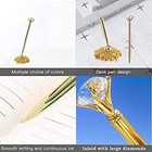 Metal Guest Book Signing Pen With Diamond Elegant With Holder For Wedding Event