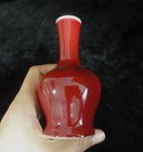 Rare Fine Old Chinese  langyao  Red Glaze Porcelain Bottle Vase  qianlong  Mark