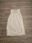 Vintage Van Raalte White Lace Trim Sleeveless Nightgown Slip Women s M