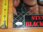 Steve Blackman Wrestling Metallic Photo Signed Autograph 8 X 10 Jsa Coa Wwf Wwe