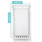 Fitted Crib Sheet 28  X 52   Soft Breathable Neutral 100  Cotton Jersey Sheet   