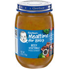Gerber 3rd Foods Mealtime For Baby Jar Beef Vegetable 8  Months    6 Oz   pack Of 12