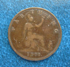 1878 Great Britain Queen Victoria Circulated Farthing Coin