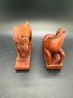 Chinese Wooden Hand Carved Horse Figurine Folk Art 3 5  Tall Year Of The Horse