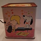 Mattel Snoopy In The Music Box Peanuts Tin Jack-in-the-box Crank Toy 1971