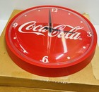 Coca-cola Red Round Factory Wall Clock New Old Stock 14     80   s Or 90   s   