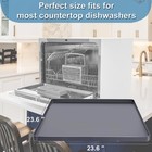 Dishwasher Drain Pan Mat  Portable Dishwasher Silicone Mat With Raised Edge     