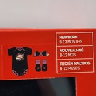 3 Pc Nike Baby Girls Outfit 6-12 Months Bodysuit Booties Headband  Black   Pink