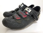 Sidi Genius Mtb Gravel Cycling Shoes Size 42 Eu 8 Us Black Red With Spd Cleats