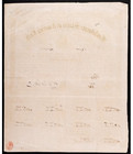 1863  100 Confederate States Of America Bond Sheet W  12 Coupons Civil War Csa