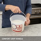 O2ktb 5 Quart Measuring Buckets 2-pack Durable Plastic Mixing Containers Easy