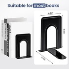 Metal Library Bookends Book Support Hold Office Organizer Bookends Shelves 14 Pc