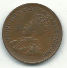 F vf Fine vf Condition 1933 Canada Small One Cent Coin-dec099