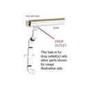 2x3 Or 3x4 Aluminum Rectangular Flat Bottom Gutter Drop Outlet s  