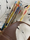 Vintage Archery Black Hawk Cravotta Brothers  Swift 1816 Arrows Leather Quiver