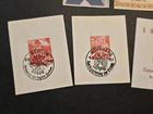 Mixed Lot -  Third Reich Souvenir Stamp Sheets X 7 Ww2 Wwii Nazi German