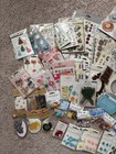 Huge New Bulk Scrapbooking Embellishments And Stickers Lot 100  Items