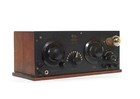 1921 Grebe Cr-5 Radio W exposed Tube  Wood Parts And Panel Rheostat   Very Rare