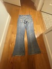 Vintage Big E 1970 Levis 646 0217 Orange Tab Bell Bottom Flare Jeans 31x34 684