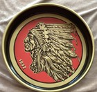 Vintage Iroquois International Breweries Tray 1842 Indian Head Canco Round Metal