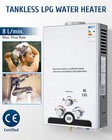 Co-z 8l Hot Water Heater Lpg Propane Gas Instant Tankless Boiler W Led Display