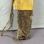Antique Native American Buckskin   Fur Quiver Including 7 Arrows And Bow