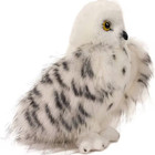 14 Inch White Snowy Owl  Fluffy Lifelike Polyester  Expressive Eyes