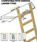 Ladder Stabilizer  Adjustable Heavy Duty Ladder Standoff With Pins   Sheet For W