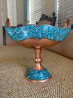 Persian Candy Jar Turquoise Stone   Copper    Made By Master Mr Aghajani    New