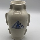 White Telephone Pioneers Of America Merry Christmas Hobbyist Vase