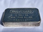 Engelhard 10 Oz  999 Silver Bar Serial  P100026  Low Serial   Rare 