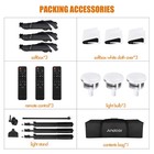 3 Pack Softbox Light Stand Photo Studio Photography Continuous Lighting Kit Nyad