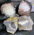 1 Lb Lot Of Parcelas Rough Mexican Agate - Old Stock - 22 Pieces