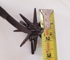 Vintage Unmarked Drop Shank Spur With Jingle Bobs Western Cowboy Steel