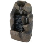 Stony Rock Waterfall Resin Indoor Tabletop Water Fountain - 11 In By Sunnydaze
