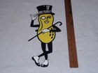 Vintage Mr  Peanut      Die-cut Man W  Top Hat Cane 13  Metal Planters Mascot Sign