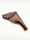 Wwi   Ii British  455 Webley Revolver Leather Holster Brown Color Replica  