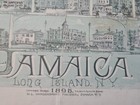 Rare 1895 Edition Birds-eye-view Mounted 24x30 Map Jamaica Queens New York City 