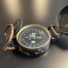 Vintage Lensatic Engineer Compass Johnny Walker Engraved Black