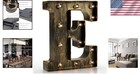 Vintage Marquee Letter Lights - Customizable Alphabet Signs With Gift Box
