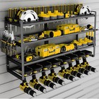 8 Drill Power Tool Organizer Storage Rack Cordless Tool Rack Holder 4 Layer New