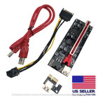 10 Pack Pci-e 1x To 16x Powered Usb 3 0 Gpu Riser Adapter Card Ver 009s Plus