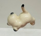 Vintage Freeman Mcfarlin Ceramic Miniature Crouching Siamese Kitty Cat
