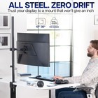 Vivo Single Monitor Mount Extra Tall Adjustable Stand Fits One Screen Up To 32 