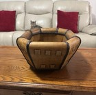 Bamboo Large Octagonal Wooden  Basket Japanese
